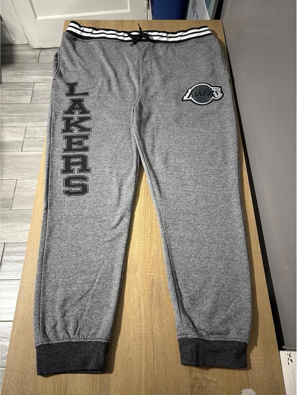 VTG Los Angeles Lakers Joggers Sweatpants Men’s 2XL Black NBA Ultra Game Pockets
